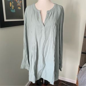 J. Jill Light Blue Green Tunic Top S